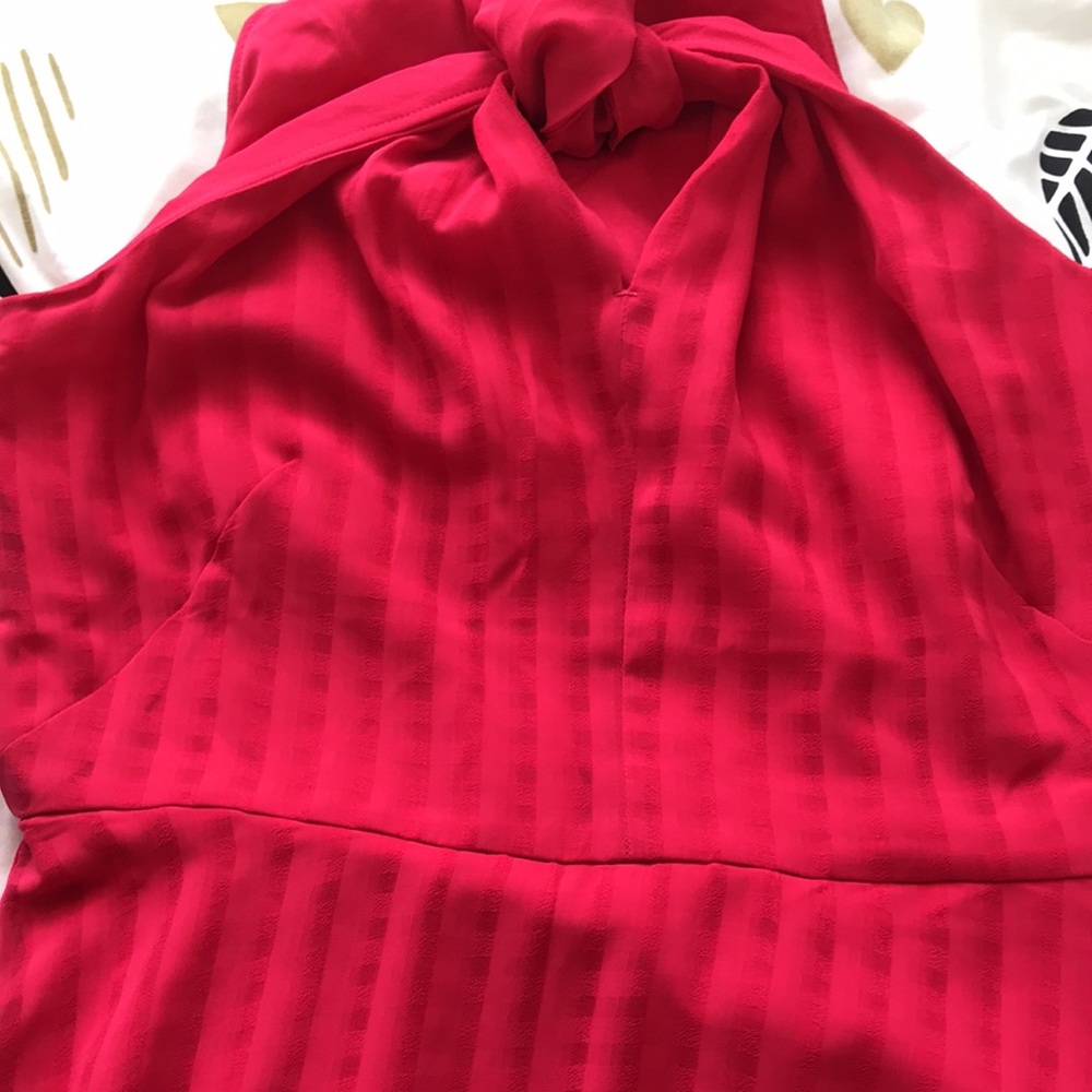 Ann Taylor Shadow Plaid Halter Midi Dress - Picture 6 of 6